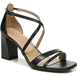 NATURALIZER
Tiff Womens Leather Block Heel Dress Sandals In Black Leather